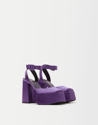 Bershka Sandały na wysokiej platformie xl oferta