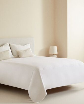 ZARA HOME Poszwa na kołdrę z aplikacją w kwiaty oferta