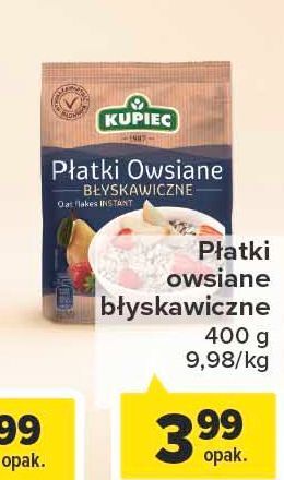 Carrefour Market Płatki owsiane błyskawiczne kupiec oferta