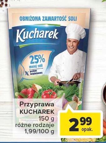Carrefour Market Przyprawa do potraw mniej soli kucharek oferta