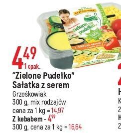 E.Leclerc Surówka zielone pudełko z żółtym serem i sosem czosnkowym grześkowiak oferta
