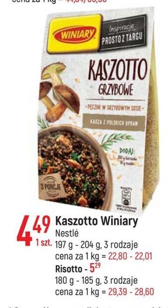 E.Leclerc Risotto grzybowo-parmezanowe winiary oferta
