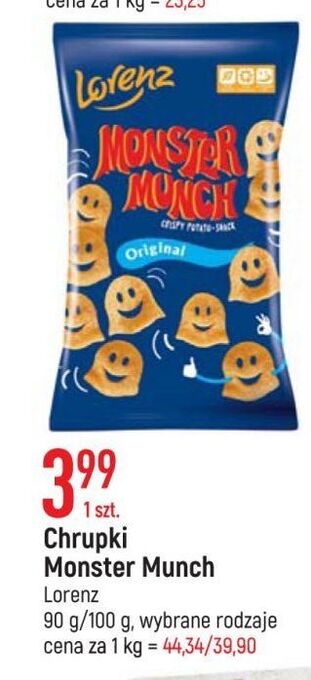 E.Leclerc Chrupki original lorenz monster munch oferta