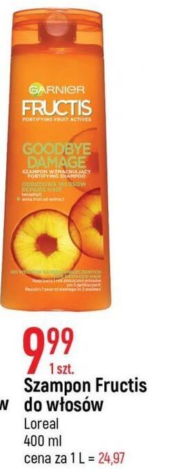 E.Leclerc Szampon wzmacniający z ekstraktem olejku owoców amli garnier fructis goodbye damage oferta