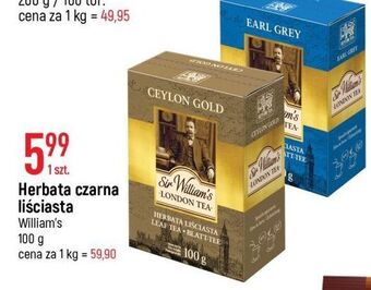 E.Leclerc Herbata ceylon gold sir william's tea oferta