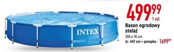 E.Leclerc Basen ze stelażem wym. 366 x 76 cm intex oferta