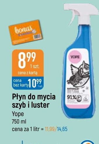 Płyn do mycia szyb i luster yope
