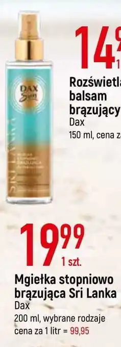 E.Leclerc Mgiełka stopniowo brązująca do twarzy i ciała dax sun sri lanca oferta