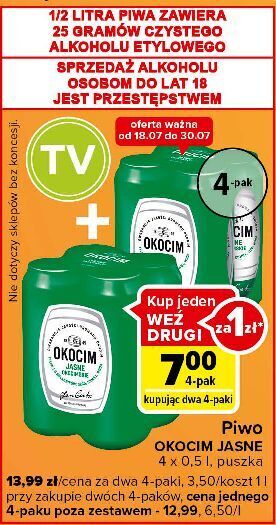 Carrefour Express Piwo okocim jasne okocimskie oferta
