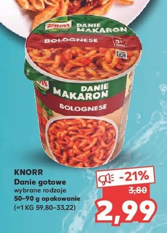 Kaufland Makaron bolognese knorr danie oferta
