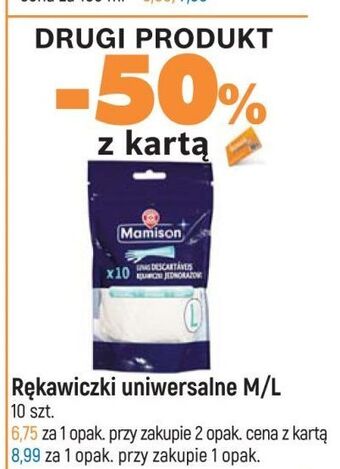 E.Leclerc Rękawiczki jednorazowe rozm. m wiodąca marka mamison oferta