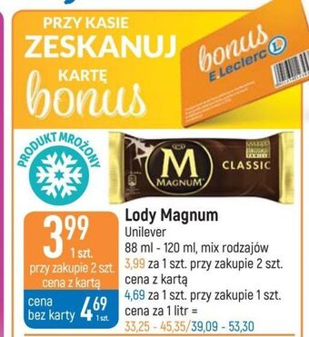 E.Leclerc Lód classic algida magnum oferta