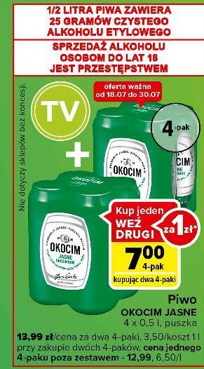 Carrefour Express Piwo okocim jasne okocimskie oferta