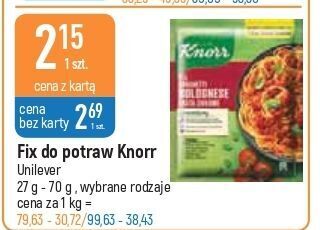 E.Leclerc Spaghetti bolognese knorr fix oferta