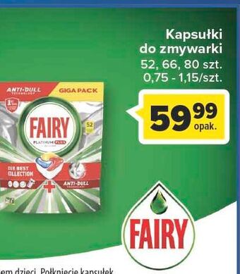 Carrefour Market Kapsułki do zmywarki regular fairy platinum plus oferta