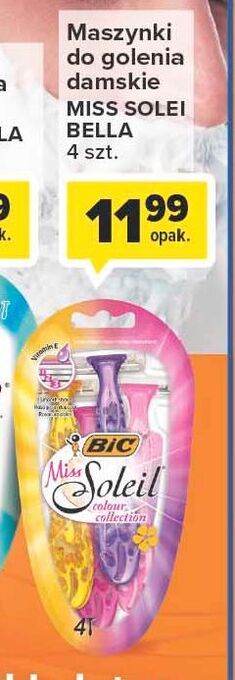 Carrefour Market Maszynka do golenia colour bic miss soleil oferta