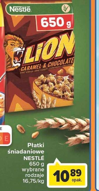 Carrefour Market Płatki śniadaniowe lion oferta