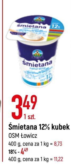 E.Leclerc Śmietana 12 % łowicz 1906 łowicka oferta