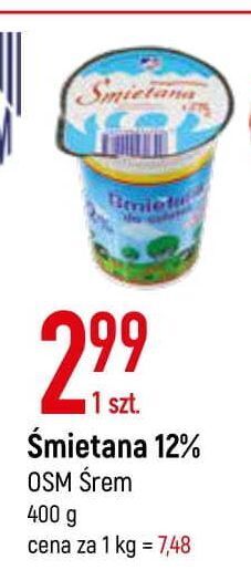 E.Leclerc Śmietana 12 % osm śrem oferta