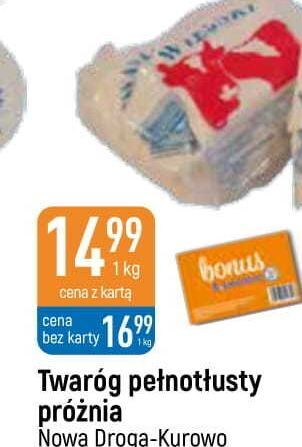 E.Leclerc Twaróg pełnotłusty nowa droga kurowo oferta