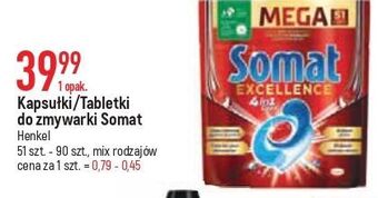 E.Leclerc Tabletki do zmywarki regular somat excellence 4in1 oferta