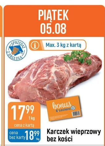 E.Leclerc Karczek wieprzowy bez kości oferta