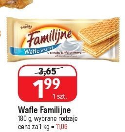 E.Leclerc Wafle śmietankowe jutrzenka familijne oferta
