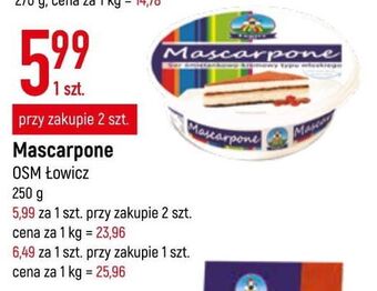 E.Leclerc Ser mascarpone łowicz 1906 oferta