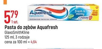 E.Leclerc Pasta do zębów fresh & minty aquafresh triple protection oferta