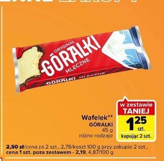 Carrefour Express Wafelek mleczny góralki oferta