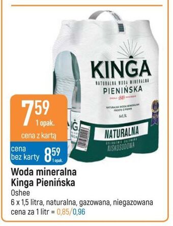 E.Leclerc Woda gazowana kinga pienińska oferta