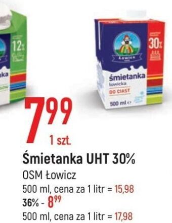 E.Leclerc Śmietanka uht 30 % łowicz 1906 łowicka oferta