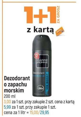 E.Leclerc Dezodorant morski wiodąca marka carre homme oferta