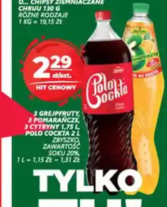 Top Market Napój gazowany Zbyszko wybrane rodzaje 1,75-2l oferta