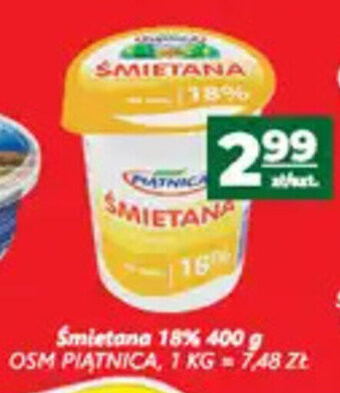 Top Market Śmietana 18% 400g oferta