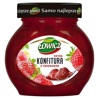 Netto Łowicz konfitura extra z truskawek o obniżonej zawartości cukrów 240 g oferta