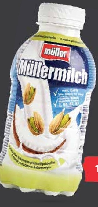 Netto Müller müllermilch napój mleczny o smaku pistacjowo-kokosowym 400 g oferta