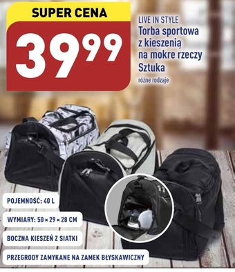 ALDI Torba sportowa life in style oferta