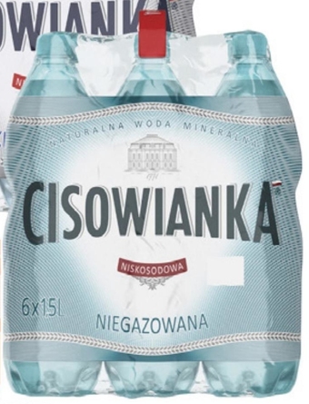 Cisowianka naturalna woda mineralna niegazowana niskosodowa 6 x 1,5 l