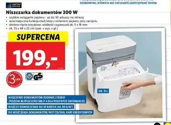 Lidl Niszczarka dokumentów 300 w oferta