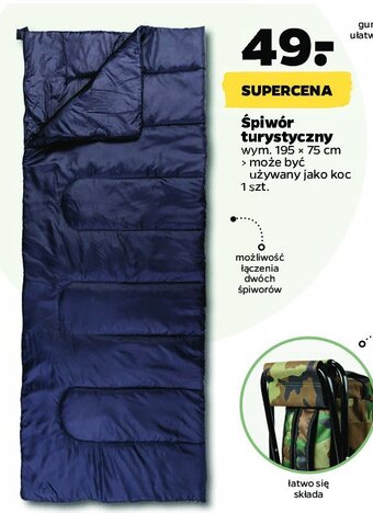 Netto Śpiwór turystyczny oferta