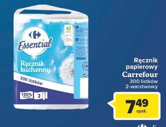 Carrefour Ręczniki papierowe carrefour essential oferta