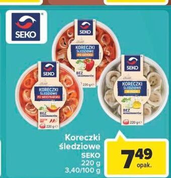 Carrefour Koreczki śledziowe w oleju seko oferta