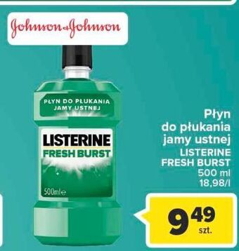 Carrefour Płyn do płukania ust listerine fresh burst oferta