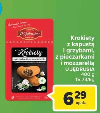 Carrefour Krokiety z pieczarkami i serem mozzarella u jędrusia oferta