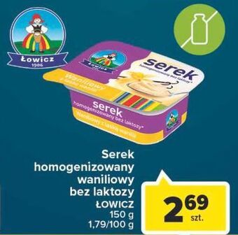 Carrefour Serek waniliowy bez laktozy łowicz 1906 łowicki oferta