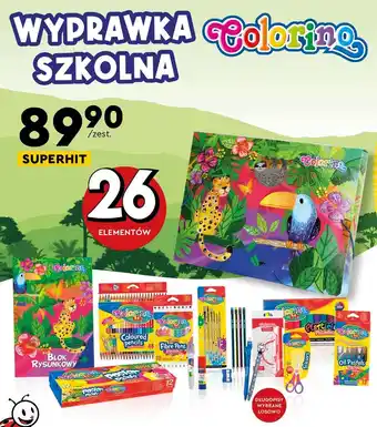 Biedronka Zestaw szkolny mega colorino kids oferta