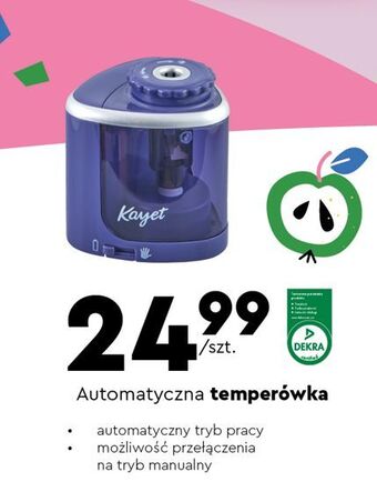 Biedronka Temperówka elektryczna kayet oferta