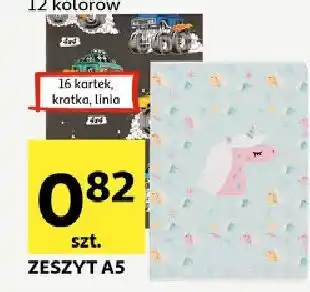 Auchan Zeszyt a5 kratka oferta