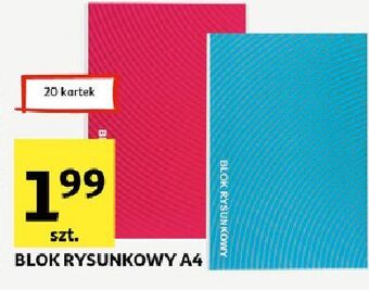 Auchan Blok rysunkowy a4/20 kartek oferta